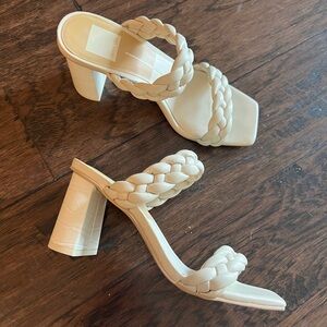 Dolce Vita Paily Heels size 7.5 white/ivory